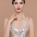 BABEYOND 1920s Flapper Headpiece Roaring 20s Headband Great Gatsby Headband Chain for Women Vintage Hair Accessory
