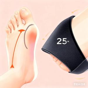 Bunion Corrector for Women & Breathable Fabric Bunion Relief Strap for Overlapping & Hammer Toes, Comfort Fit for All-Day/Night Wear