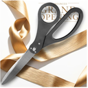 25 Inch Ceremony Scissors Black — Heavy Duty Shears 25" Black Giant Scissors for Grand Openings Large Ribbon Cutting Shears for Special Events and Ceremonies