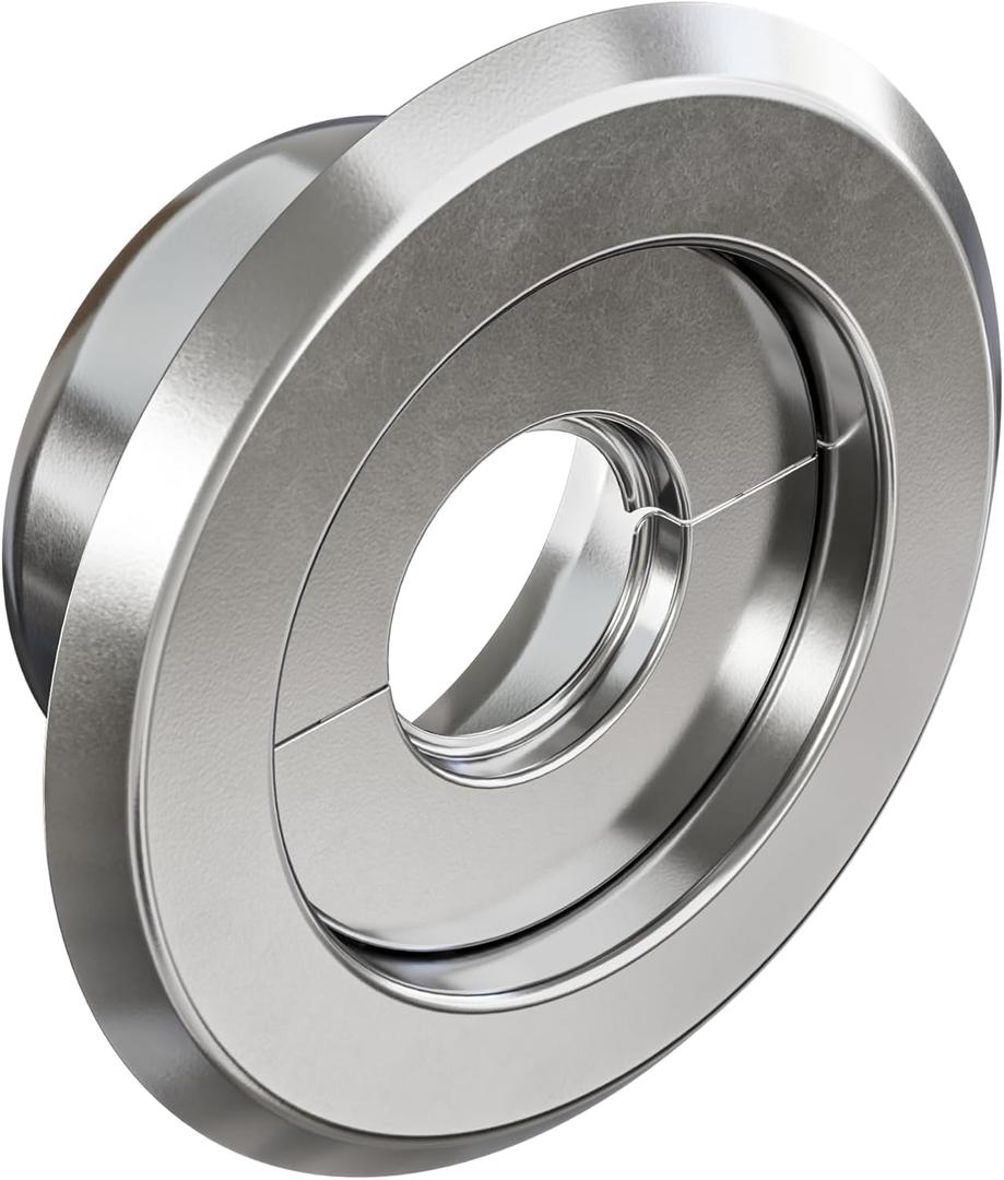 Retrofit Recessed Fire Sprinkler Escutcheon 1/2 in. IPS - Split 3 Piece in Chrome Plated - Depth Adjustment Range up to 3/4 in. for Fire Sprinkler Trim