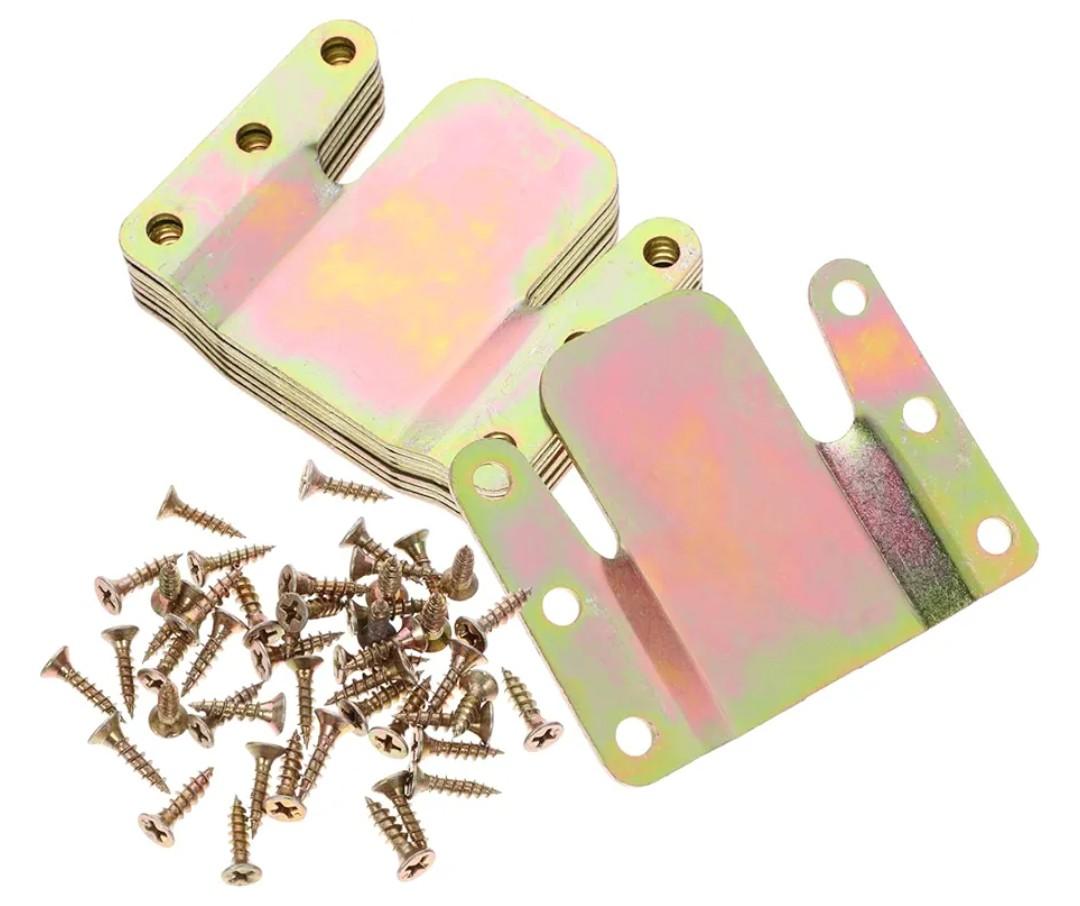 4sets Sectional Sofa Connectors Fasteners for Interlocking Couch Easy to Install Furniture Clips Home Decor