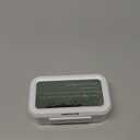 Peakeep Night Light Digital Alarm Clock Battery Operated with Indoor Temperature, Desk Small Clock (White)