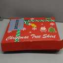 60 Inch Christmas Tree Skirt - Vonhen Extra Larger Thick Faux Fur Tree Skirt White Plush Skirt for Merry Chtistmas Party Christmas Tree Decoration