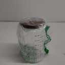 Dough Starter Jar 60oz Capacity Glass Containers with Wooden Cover