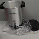 Hamilton Beach 45 Cup Coffee Urn and Hot Beverage Dispenser, Silver (EXP 12/01/26)