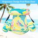 Inflatable Pool Float Chair - 2 Pack Pool Floats Adult Heavy Duty, Water Floating Lounge Chairs, Blow up Floaties Adults for Summer Fun Party Lake Beach