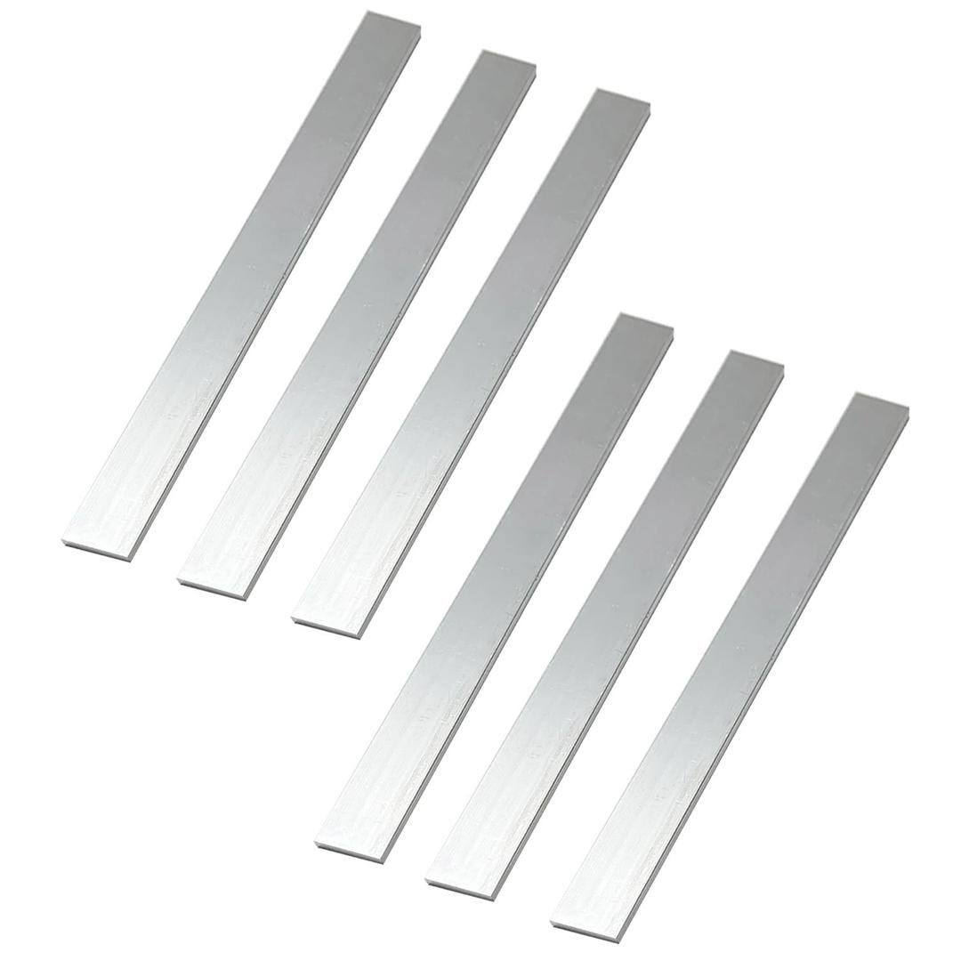 6 Pieces 1/8" X 1" Square Aluminum Flat BAR 12" Long .6061 General Purpose Plate, 3mm X 25mm X 305mm Aluminum Flat Plate, T6511 Solid New Mill Stock