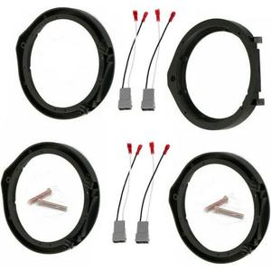 TEAMWILL 2 Pairs Car Speaker Adapter Board+Wiring Harness Connector for Honda-Civic 6.5"