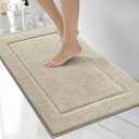 Extra Soft Bathroom Rug 20" x 30", Bath Mat, Throw Rug for Kitchen | Microfiber, Non Slip, Absorbent, Quick-Dry, Washable Rug for Bathtub, Sink, Shower, Bedroom, Laundry, Floor