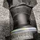 Waterfall Bathroom Faucet 1 Hole, Single Hole Bathroom Faucet, Single Handle Vanity Sink Faucet with Deck Plate, Pop-up Drain & Supply Lines, Matte Black