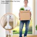 2 x Door Stoppers, Magnetic Door Stop, Stainless Steel, 1 Pack Magnetic Door Catch, 3M Double-Sided Adhesive Tape, No Drilling, Screws for Stronger Mount, Hold Your Door Open, for Wide Doors (White)