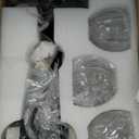 Vintage Bathroom Light Fixtures, 3 Light Bathroom Vanity Light, Black Matte Antique Brass Finish with Crystal Glass Shade, Mid Century Wall Sconces for Bedroom, Living Room, Hallway