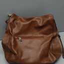 Realer Hobo Crossbody Bags for Women Designer Faux Leather Hobo Handbags Retro Large Size Shoulder Bag Purse (Large-15.2 inch, Brown-gold Hardware)