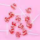 Swirl Multicolor Heart Lollipop,Heart Design,Party Bag Fillers,Individually Wrapped,30-Pack