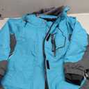 MoFiz Girls Ski Jacket Waterproof Fleece Lined Snowboard Jacket Warm Winter Snow Coats with Removable Hood (Small, Blue)