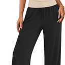 ZESICA 2 Piece Lounge Sets for Women 2026 Casual Summer Short Sleeve Ruched Top Wide Leg Pants Matching Travel Outfits