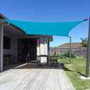 SUNNY GUARD Sun Shade Sail 12'x16' Rectangle Turquoise Blue UV Block Sunshade for Backyard Yard Deck Patio Garden Outdoor Activities and Facility(We Make Custom Size) (1 2' x 1 6')