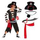Amazon.com: Morph Pirate Costume Boys, Black And White Pirate Costume Kids, Boys Halloween Costumes, Halloween Costumes For Kids, Toddler : Clothing, Shoes & Jewelry  3-4 Years
