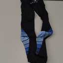 Physix Gear Compression Socks for Men & Women 20-30 mmhg Graduated Athletic for Running Nurses Shin Splints Flight Travel & Maternity Pregnancy - Boost Stamina Circulation & Recovery BLU LXL (1 Pair)