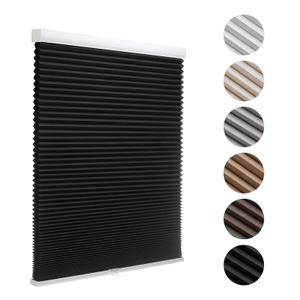 MYshade Cordless Blackout Cellular Shades for Windows, Honeycomb Window Shades with Thermal Insulation, Child & Pet Safe Room Darkening Shade, Easy Install,28.5" W x 50" H, Black