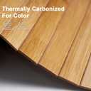 Flexible Bamboo Wall Paneling – 48"x96" Pole Wrap for Basement Columns & Curved Walls – Paintable Wood Slat Tambour Board for Kitchen Island, Cabinet Refacing & DIY Headboards – Natural Style