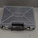 Battery Organizer Storage Holder Box Case with Tester, Stores & Protects Up to 260 Batteries, Double-Clear Locking Lid, Holds AA AAA C D and More (Not Includes Battery Pack) - Black