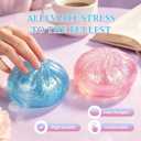 Dumpling Squishies,3.4inch Colorful Dumpling Stress Balls, Fidget Sensory Toy, Squeeze Dough Ball Stress Relief Hand Toys with Food Steamer,Dumpling Squishy Mystery Box, 2 Colors Random (1pack)