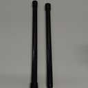 AIZESI 2pcs Black Small Tension Rod 12 to 19 Inch Adjustable Tension Curtain Rod Mini Closet Rod Spring Rod No Drilling Short Tension Rods for Windows, Cupboard, Kitchen Cabinets,Suitable 12-17in