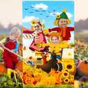 3 x Premium Fall Photo Backdrop, Backdrops for Photography, Classic Design, HQ Fabric, HD Printing, Funny Festival Games, Perfect Photo Props for Fall Thanksgiving Birthday Festival Party Decorations