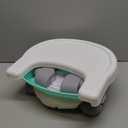 Ingenuity by Summer Unisex Deluxe Comfort Folding Booster Seat with Feeding Tray, Chair Straps Secure Booster, and Removable Seat Pad, Grey (6 Month - 3 Year, Teal)