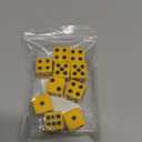 Koplow Games Yellow with Black pips 16mm (5/8in) D6 Dice (10)