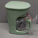 MELLERHOME 12-Cup Drip Green Coffee Maker, Borosilicate Carafe, Auto-Off, Reusable Filter, Anti-Drip, Keep-Warm Function, Clear Water Level Window, Green Kitchen Accessories & Dcor