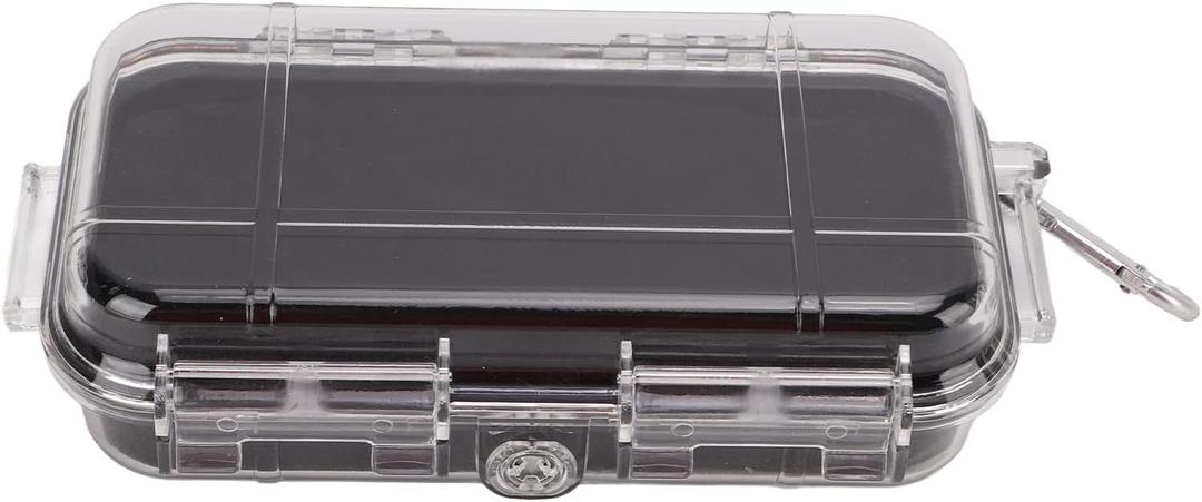 ZJchao Dry Box, Container Box Plastic with Lightweight for Outdoor Camping (Transparent, large size)