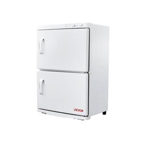 VEVOR Hot Towel Warmer, 46L Large Capacity 2-Tier Towel Warmer Cabinet with Clip & 4 Stainless Steel Racks, Holds up 48 Towels, All-Round Heating Cabinet for Spa, Barber, Manicures, Massage, Salon