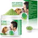 Dog Dental Powder,Dog Teeth Cleaning Powder,Dog Dental Cat Dental Care,Cat and Dog Teeth Cleaning,Canine Plaque Remover Helps Reduce Bad Breath,Improve Pet's Oral Cavity and Freshen Breath80G
