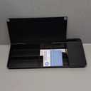 Varhomax Glass Desk Whiteboard Black with Wireless Charger, Desktop Dry Erase White Board with Storage, To Do List Memo Notepad for Home and Office