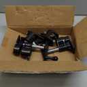 HENBOW 3/4" Pipe Clamp,Wood Gluing Pipe Clamp Set,Heavy Duty Cast Professional Pipe Clamps Tools,Cast Iron Wood Clamps Quick Release for Woodworking Improvement and Diy Projects(2Pack-Black)