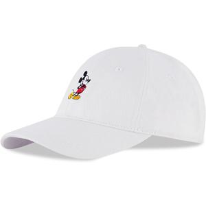 Disney Men's Baseball Cap, Mickey Mouse Adjustable Hat for Adult (White)