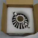 Black and White Ceramic Vase, Mid Century Modern Striped Small Vases for Flower&Pampas Grass Centerpiece, Black White Checkered Vase for Dining Table Kitchen Tabletop Minimalist Decorative