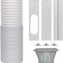 Air Conditioner Window Seal kit, 5Pcs Window Plate Kit, Flexible Exhaust Hose, Easy to Install, Air Conditioner Pipe Set/71