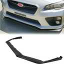 ECOTRIC Front Bumper Lip Spoiler Compatible with 2015-2021 Subaru Impreza WRX & STI Lower Splitter Finisher Under Chin Spoiler V Limited Style Black