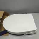 Garvee Bidet Toilet Seat Elongated for Toilet, Dual Nozzle Self-Cleaning PP Bidet Attachment, Non-Electric Feminine Hygiene Toilet Seat Cover for Women, Easy Install, White