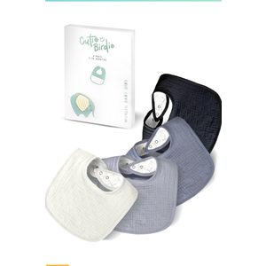 Muslin Baby Bibs for Unisex Girls & Boys- 4-Pack 100% Cotton Baby Bibs for Drooling and Teething, 0-36 months, Baby boy gifts, Baby shower gifts