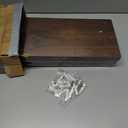 Solid Wood Floating Shelves,23.6in Finished Real Wood Wall Shelves with Heavy-Duty Hidden Bracket, Easy Installation, Set of 2, 23.6in x 7.1in x 1.5in, for Living Room Bedroom Kitchen,Walnut