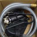 Acquaer Portable Electric Utility Water Transfer Pump 1/10 HP with Suction Hose Kit, Low Suction Water Removal for Water Beds, Pools, Rain Barrel, Aquariums, RV