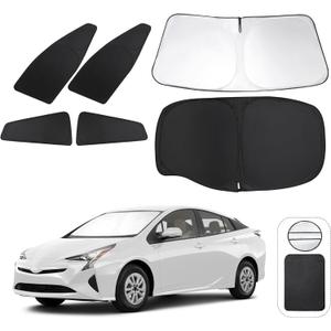 TINGLU Window Shades for Toyota Prius Hatchback 2016-2022 (NOT for Prius C or Prius V) Accessories Car Side Full Windows Rear Triangular Windshield Sun Shade Sun UV Rays Privacy Protection 6PCS