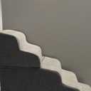 Dog Stairs for High Beds with Tunnel, 5-Step Dog Steps for Small Dogs and Cats, Foldable Pet Stairs for High Bed Climbing, Non-Slip Balanced Pet Step Indoor, Light Grey