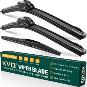 Windshield Wiper Blades Replacement for Mazda CX3 CX-3 2016 2017 2018 2019 2020 2021,Original Equipment Replacement Front Rear Wiper Blade Set - 22" 19" 10" (Set of 3)