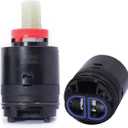 N40HKC Shower Cartridge Replacement, Compatible with the SR SUN RISE Concealed Shower Systems, KES Shower Systems, the Height is 3.07 inches (78mm) and the Width is 1.58 inches (40mm), (1Pack)