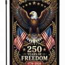 3 x USA 250th Anniversary Garden Flag 12x18 Double Sided - 1776-2026 American Semiquincentennial Decorative Banner, Patriotic Bald Eagle Design, Heavy Duty Burlap Outdoor Yard Decor - F02